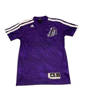 2013 Adidas Los Angeles Lakers Kobe Bryant 24 Pre Game Warm Up Jersey Mens Small